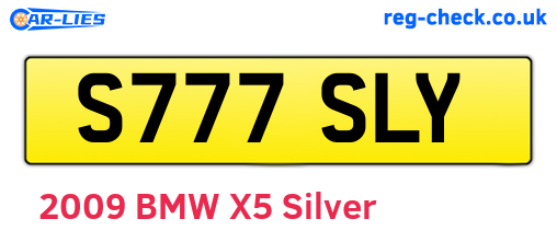 S777SLY are the vehicle registration plates.