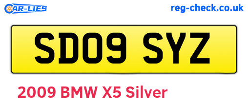 SD09SYZ are the vehicle registration plates.