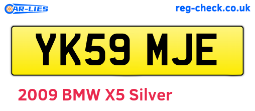 YK59MJE are the vehicle registration plates.