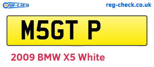 M5GTP are the vehicle registration plates.