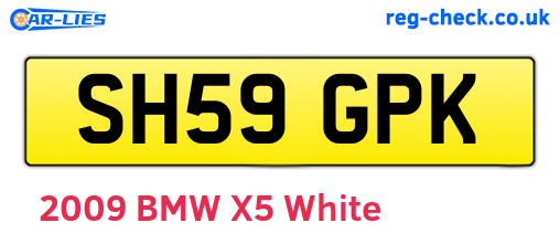 SH59GPK are the vehicle registration plates.