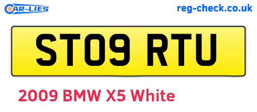 ST09RTU are the vehicle registration plates.