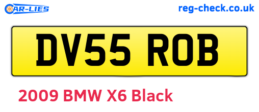DV55ROB are the vehicle registration plates.