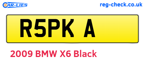 R5PKA are the vehicle registration plates.