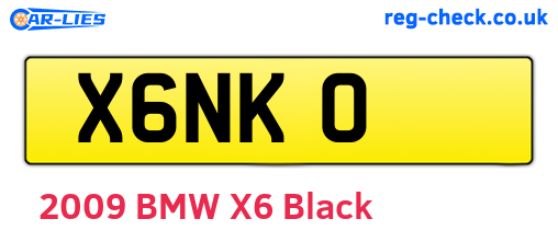 X6NKO are the vehicle registration plates.