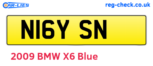 N16YSN are the vehicle registration plates.
