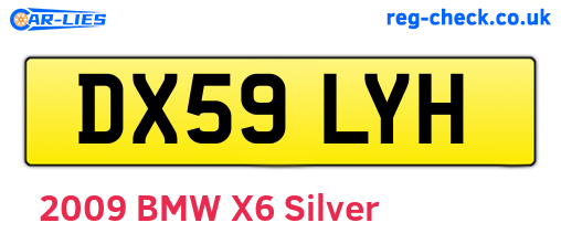 DX59LYH are the vehicle registration plates.
