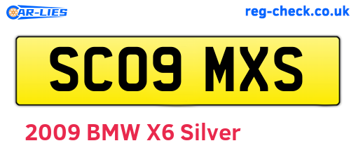SC09MXS are the vehicle registration plates.