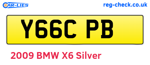Y66CPB are the vehicle registration plates.
