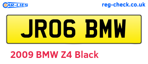 JR06BMW are the vehicle registration plates.