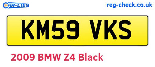 KM59VKS are the vehicle registration plates.