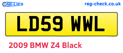LD59WWL are the vehicle registration plates.