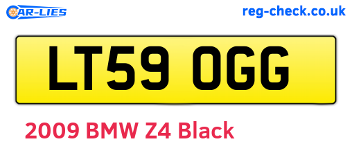 LT59OGG are the vehicle registration plates.