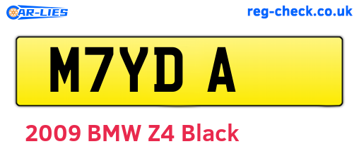 M7YDA are the vehicle registration plates.