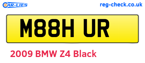 M88HUR are the vehicle registration plates.