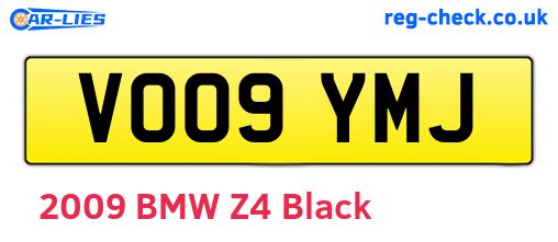 VO09YMJ are the vehicle registration plates.