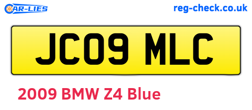 JC09MLC are the vehicle registration plates.