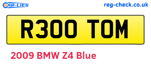 R300TOM are the vehicle registration plates.