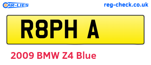 R8PHA are the vehicle registration plates.