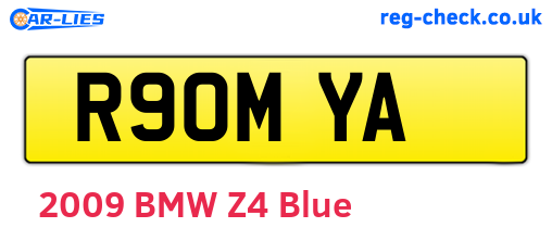 R90MYA are the vehicle registration plates.