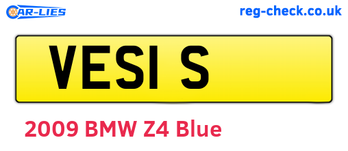 VES1S are the vehicle registration plates.