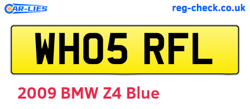 WH05RFL are the vehicle registration plates.