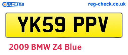 YK59PPV are the vehicle registration plates.