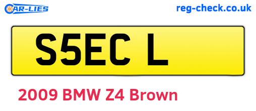 S5ECL are the vehicle registration plates.