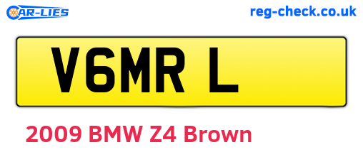 V6MRL are the vehicle registration plates.