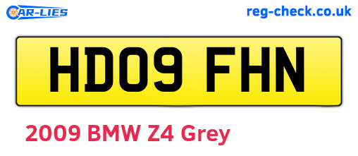HD09FHN are the vehicle registration plates.