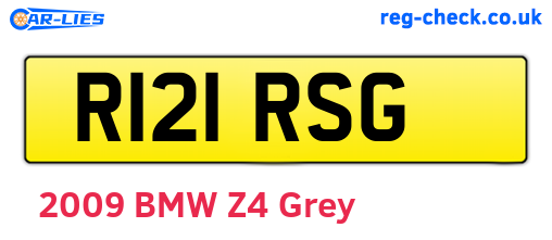 R121RSG are the vehicle registration plates.