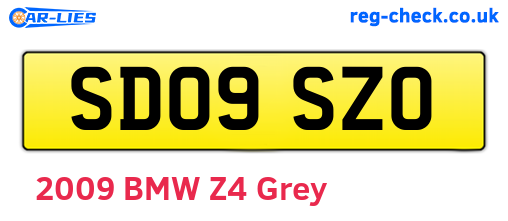 SD09SZO are the vehicle registration plates.