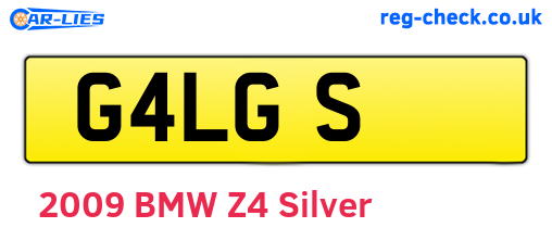 G4LGS are the vehicle registration plates.