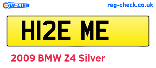 H12EME are the vehicle registration plates.