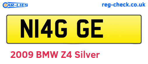 N14GGE are the vehicle registration plates.