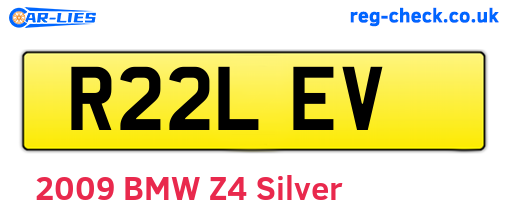 R22LEV are the vehicle registration plates.