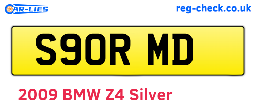S90RMD are the vehicle registration plates.