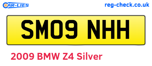 SM09NHH are the vehicle registration plates.