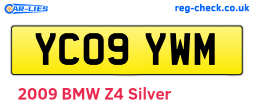 YC09YWM are the vehicle registration plates.