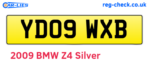 YD09WXB are the vehicle registration plates.