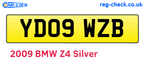YD09WZB are the vehicle registration plates.