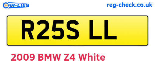 R25SLL are the vehicle registration plates.