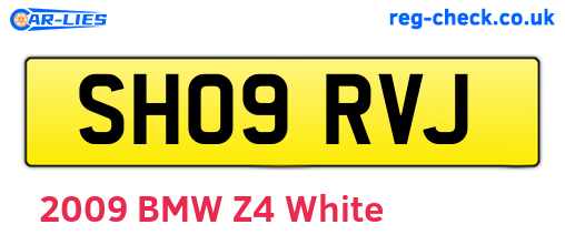 SH09RVJ are the vehicle registration plates.