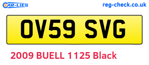 OV59SVG are the vehicle registration plates.