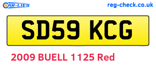 SD59KCG are the vehicle registration plates.