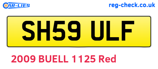 SH59ULF are the vehicle registration plates.
