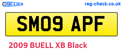 SM09APF are the vehicle registration plates.