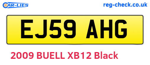 EJ59AHG are the vehicle registration plates.