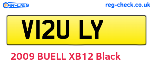 V12ULY are the vehicle registration plates.