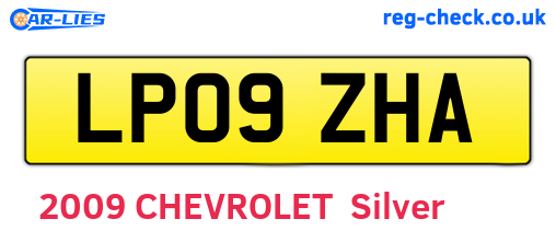 LP09ZHA are the vehicle registration plates.